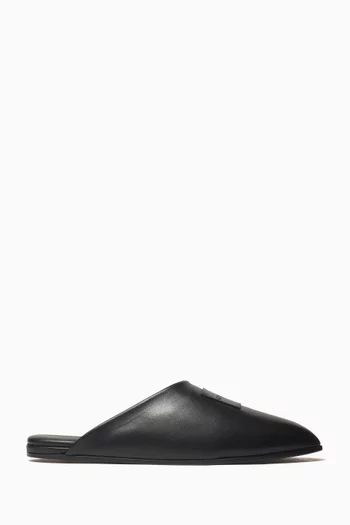 Padded Mules in Leather