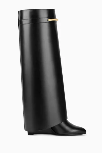 Shark Pinch 90 Knee-high Boots in Leather