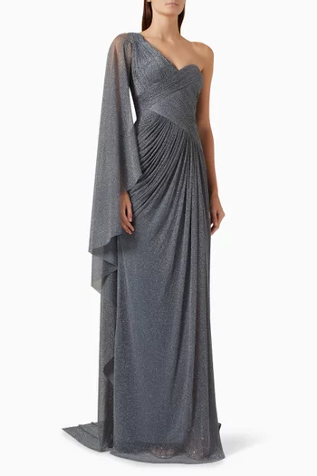 Lynette Cape Gown in Jersey
