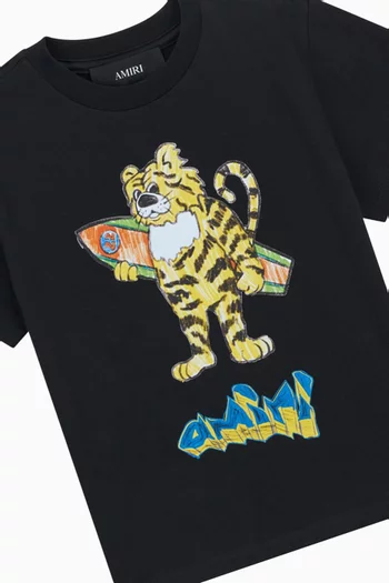 Tiger Graphic T-shirt in Cotton