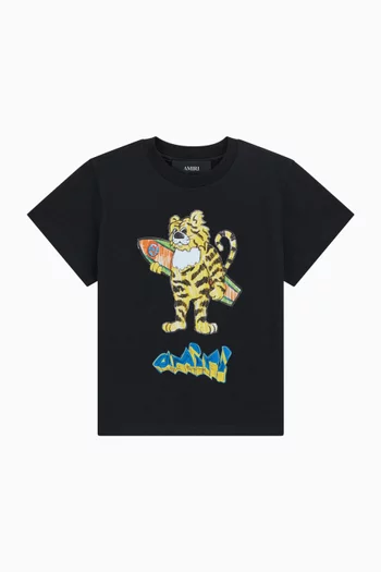 Tiger Graphic T-shirt in Cotton