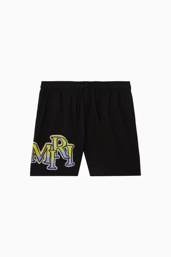 Staggered Swim Shorts