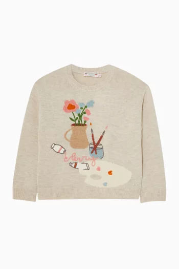 Tahini Sweater in Wool-blend