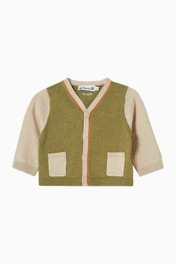 Tahiel Colour-Block Cardigan