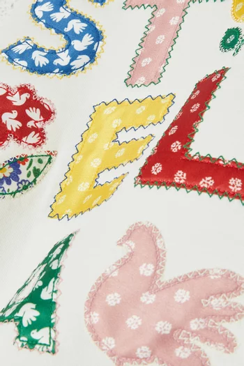Logo Patchwork Sweatshirt in Cotton