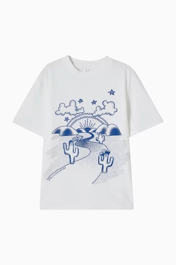 Desert Graphics T-shirt in Cotton