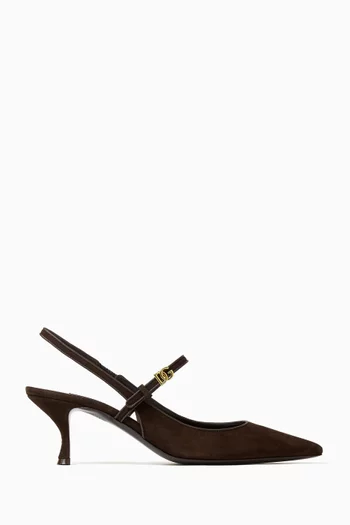 DG 60 Slingback Pumps in Suede