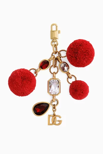 DG Bag Charm in Gold-tone Brass