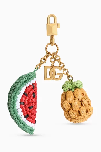 Fruits Bag Charm in Raffia