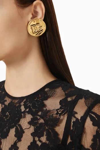 DG Logo Clip Earrings