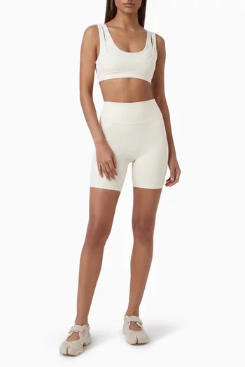 Matte 5" Biker Shorts