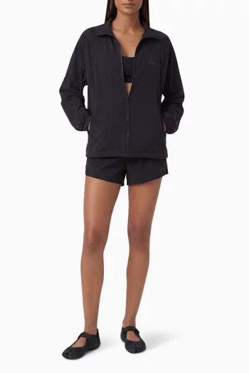 Stretch Nylon Oversized Jacket