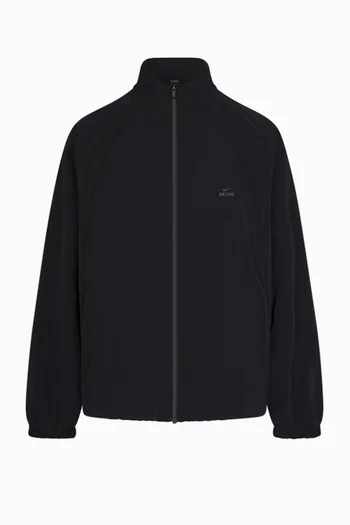 Stretch Nylon Oversized Jacket