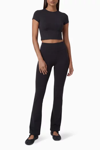 Matte Slim Flare Leggings