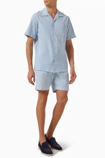 Sereta Shirt in Cotton-seersucker