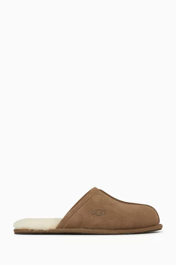 Scuff Slippers in Suede