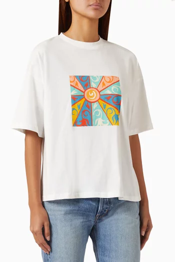 Kaleidoscope-print T-shirt in Cotton
