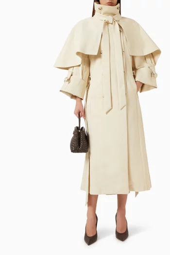 Drop Waist Trench Coat