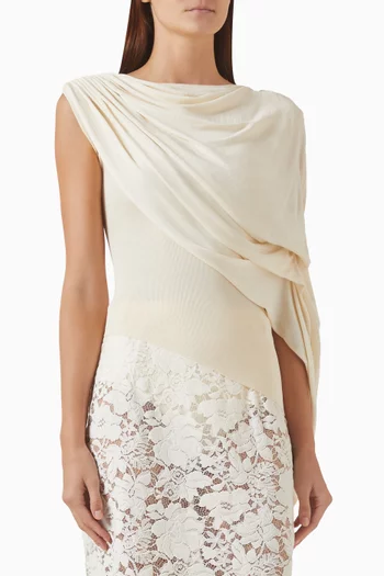 Haze Scarf Top in Viscose Blend