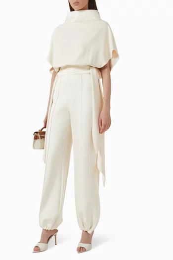 Open-side Turtleneck Top