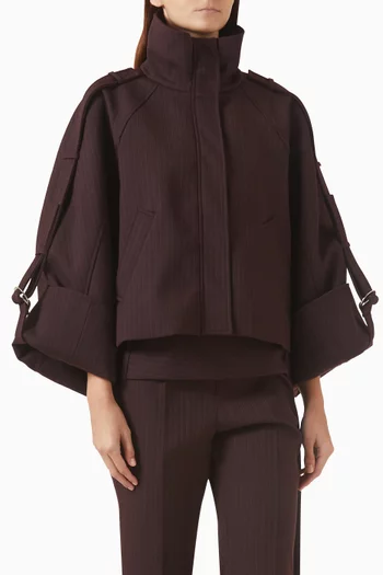 Oversized Pleated Jacket