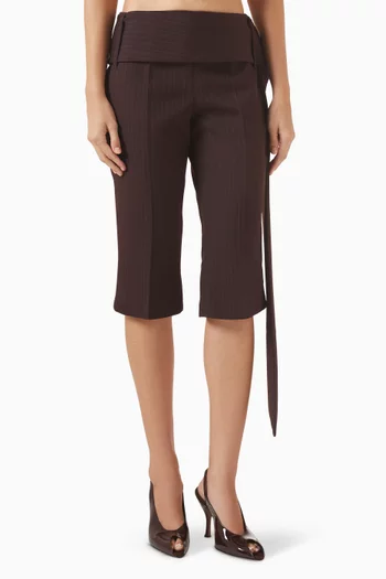 Belted Capri Pants