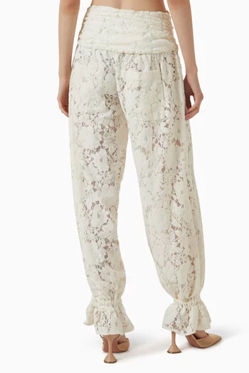 Balloon Pants in Velvet Lace