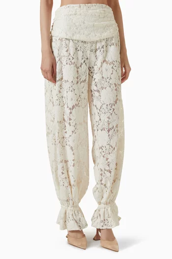 Balloon Pants in Velvet Lace
