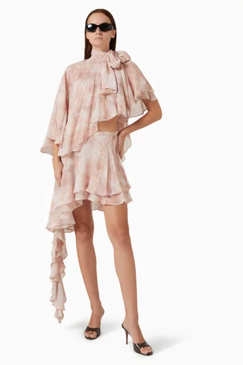 Asymmetric Cape in Silk