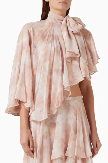 Asymmetric Cape in Silk
