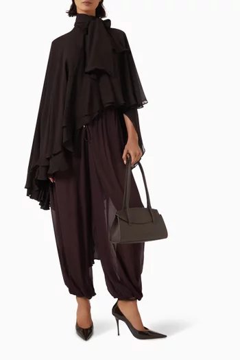 Asymmetric Cape in Chiffon