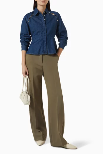 Pomme Pressed Crease Straight-fit Pants