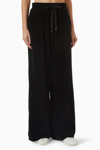 Wide-leg Pants in Chenille