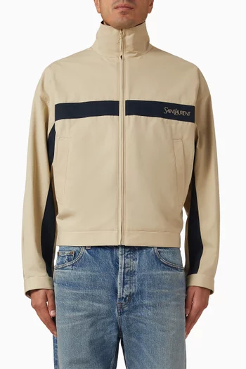 Stand-collar Jacket in Cotton