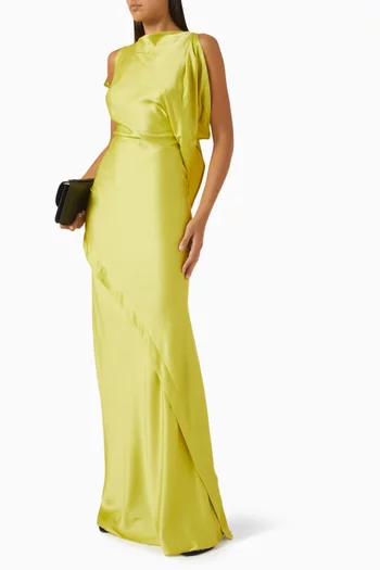 Kyra Gown in Crepe Satin