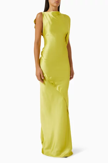 Kyra Gown in Crepe Satin