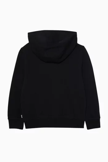 Logo-patch Hoodie in Bonded-piqué