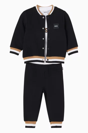 Logo Tracksuit Gift Set in Cotton