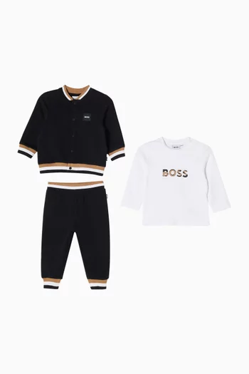 Logo Tracksuit Gift Set in Cotton