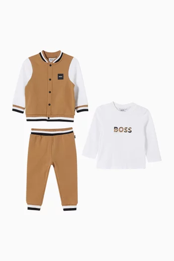 Logo Tracksuit Gift Set in Cotton