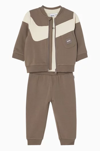 Logo Tracksuit Gift Set in Cotton