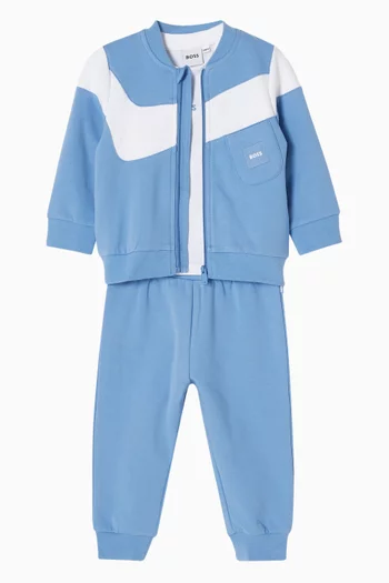 Logo Tracksuit Gift Set in Cotton
