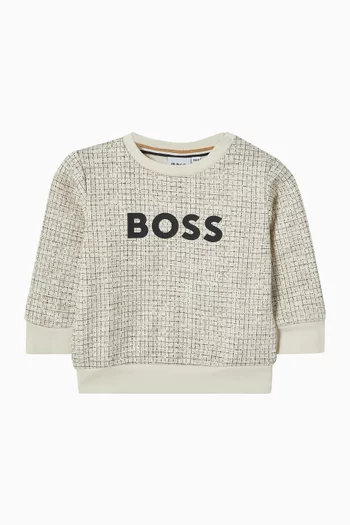 Logo Sweatshirt in Fleece