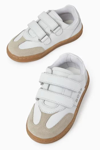Velcro Sneakers in Leather