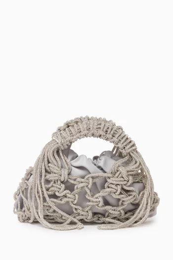 Small Crystal Top-handle Bag in Cord