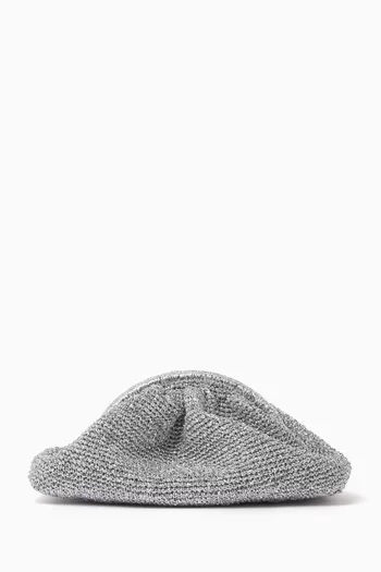 Chunky Clutch in Glitter Paper-raffia