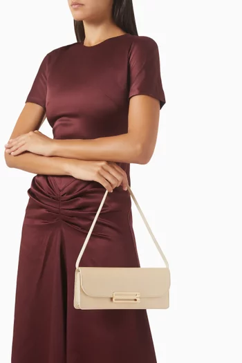 Small Dorian East West Clutch in Satin
