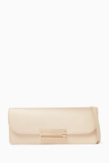 Small Dorian East West Clutch in Satin