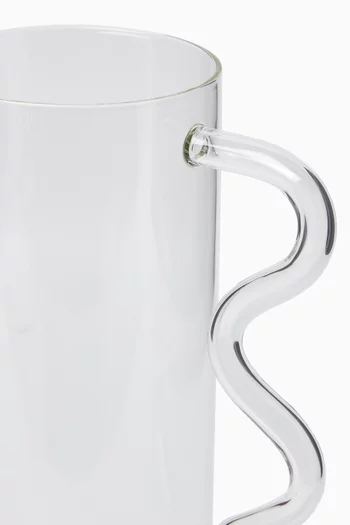 Wave Pitcher in Borosilicate Glass