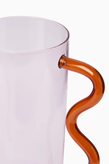 Wave Pitcher in Borosilicate Glass